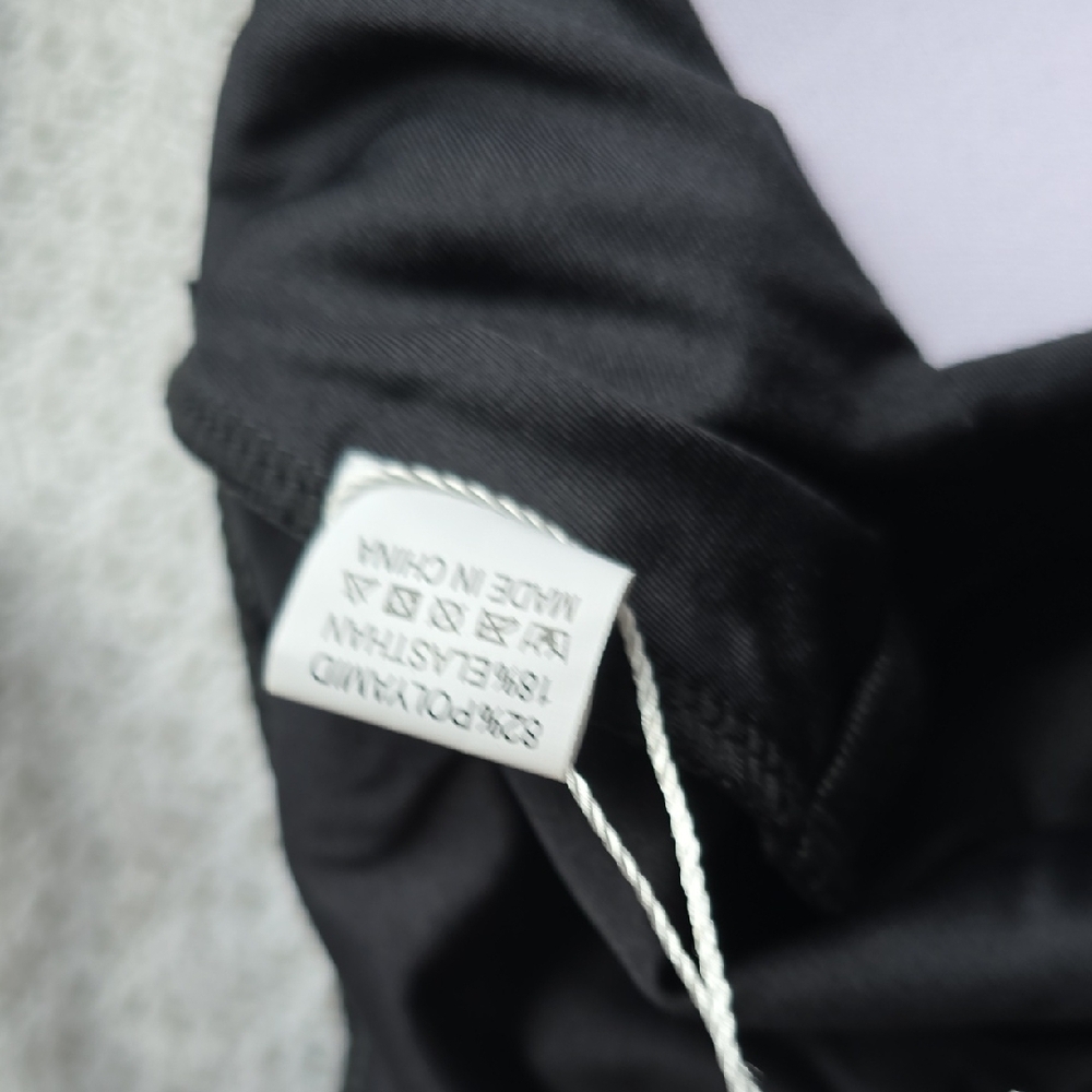 NWOT Black One-Piece Swimsuit - Picture 6 of 6